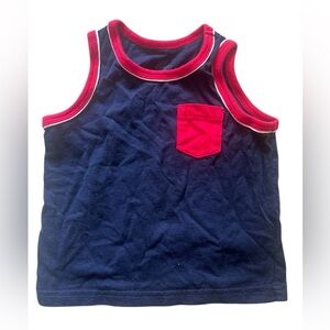 Children’s Place Boys Navy and Red Tank | 12-18M